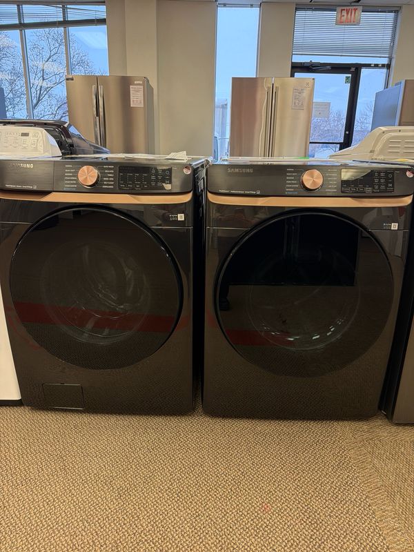 Open Box - Scratch & Dent Samsung Washer & Dryer Set WF50BG8300AVUS/DVE50BG8300VAC Open Box - Scratch & Dent Samsung Washer & Dryer Set WF50BG8300AVUS/DVE50BG8300VAC