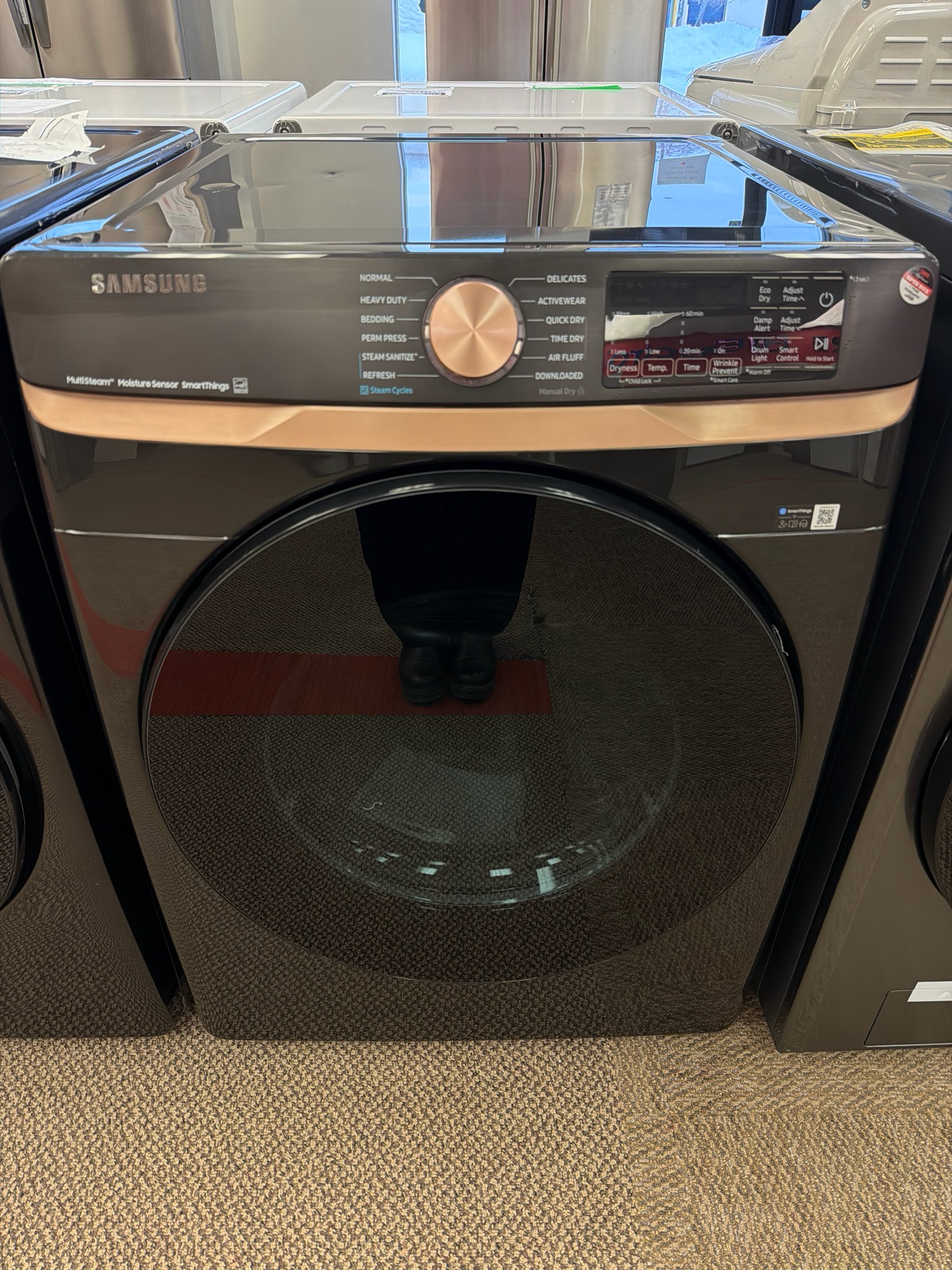 Open Box - Scratch & Dent Samsung Washer & Dryer Set WF50BG8300AVUS/DVE50BG8300VAC