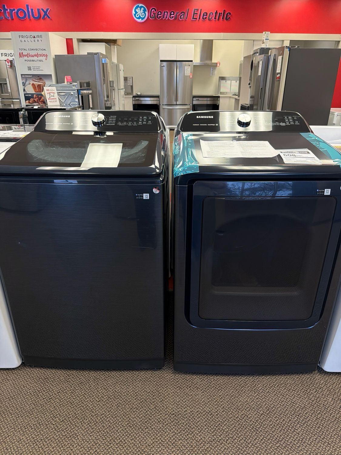 Open Box Samsung Top Load Washer&Dryer Set WA54CG7150ADA4/DVE54CG7155DAC