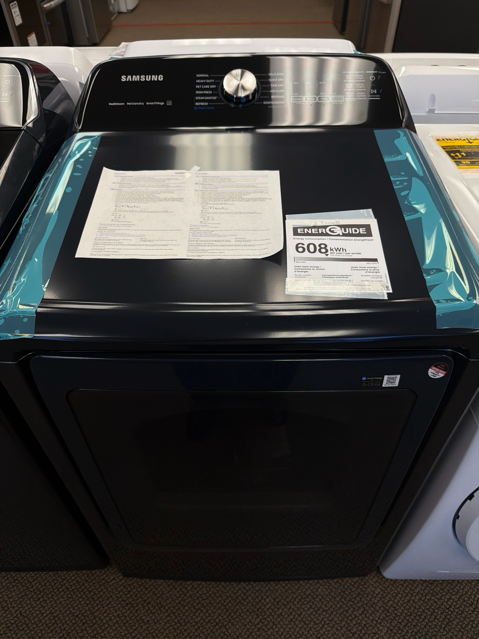 Open Box - Scratch & Dent Samsung Washer & Dryer Set WA54CG7150ADA4/DVE54CG7155DAC