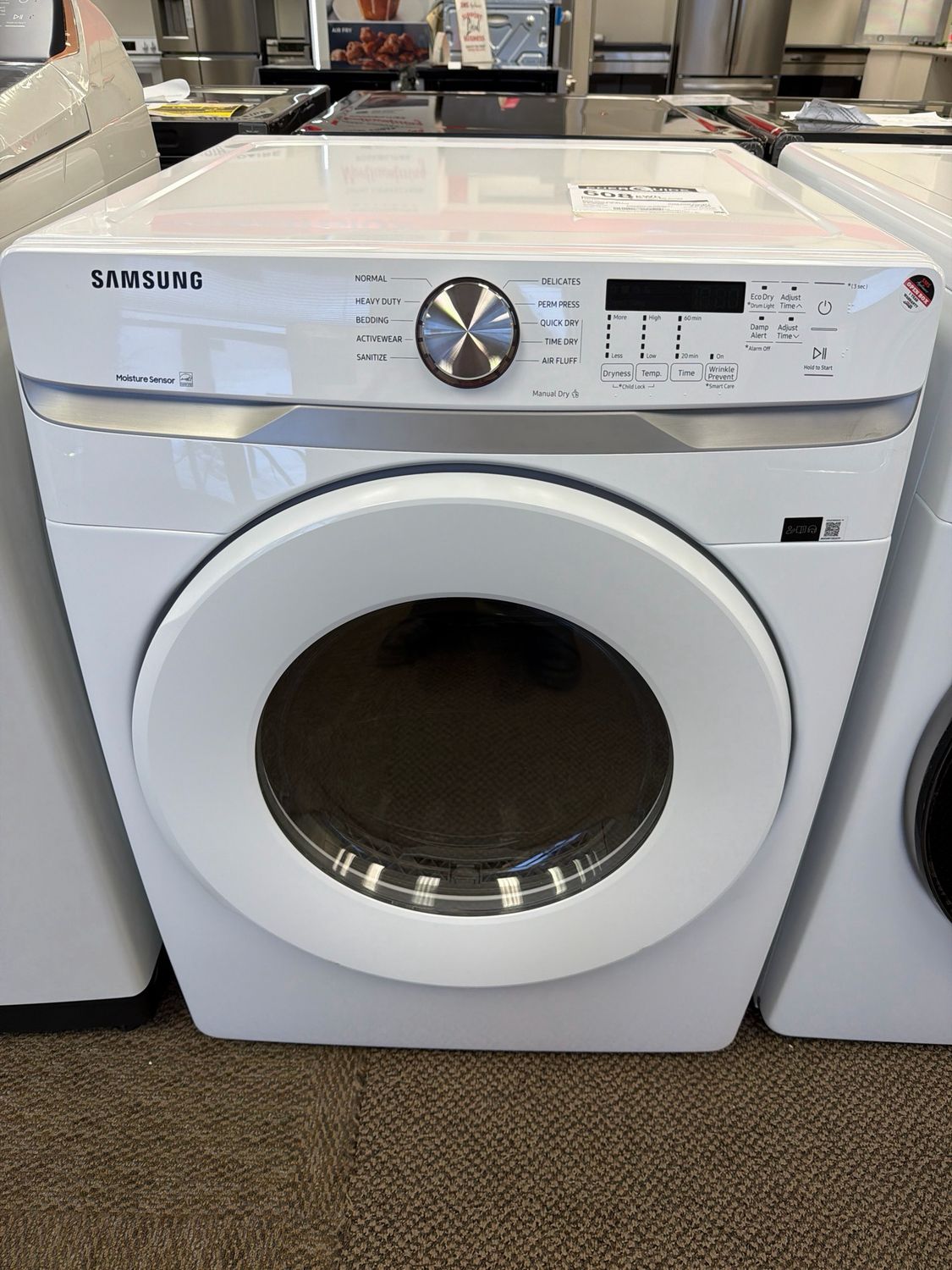 Open Box Samsung Dryer DVE45T6005W Open Box Samsung Dryer DVE45T6005W