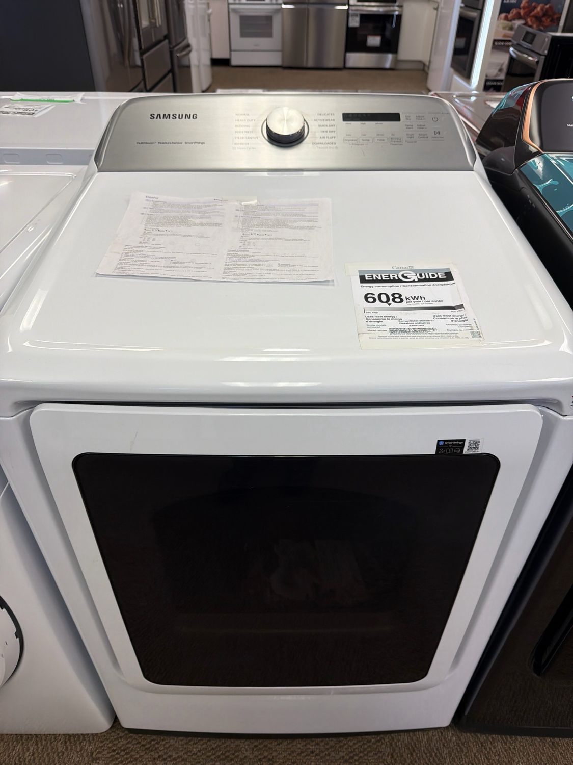 Open Box Samsung Electric Dryer DVE52DG5505WAC
