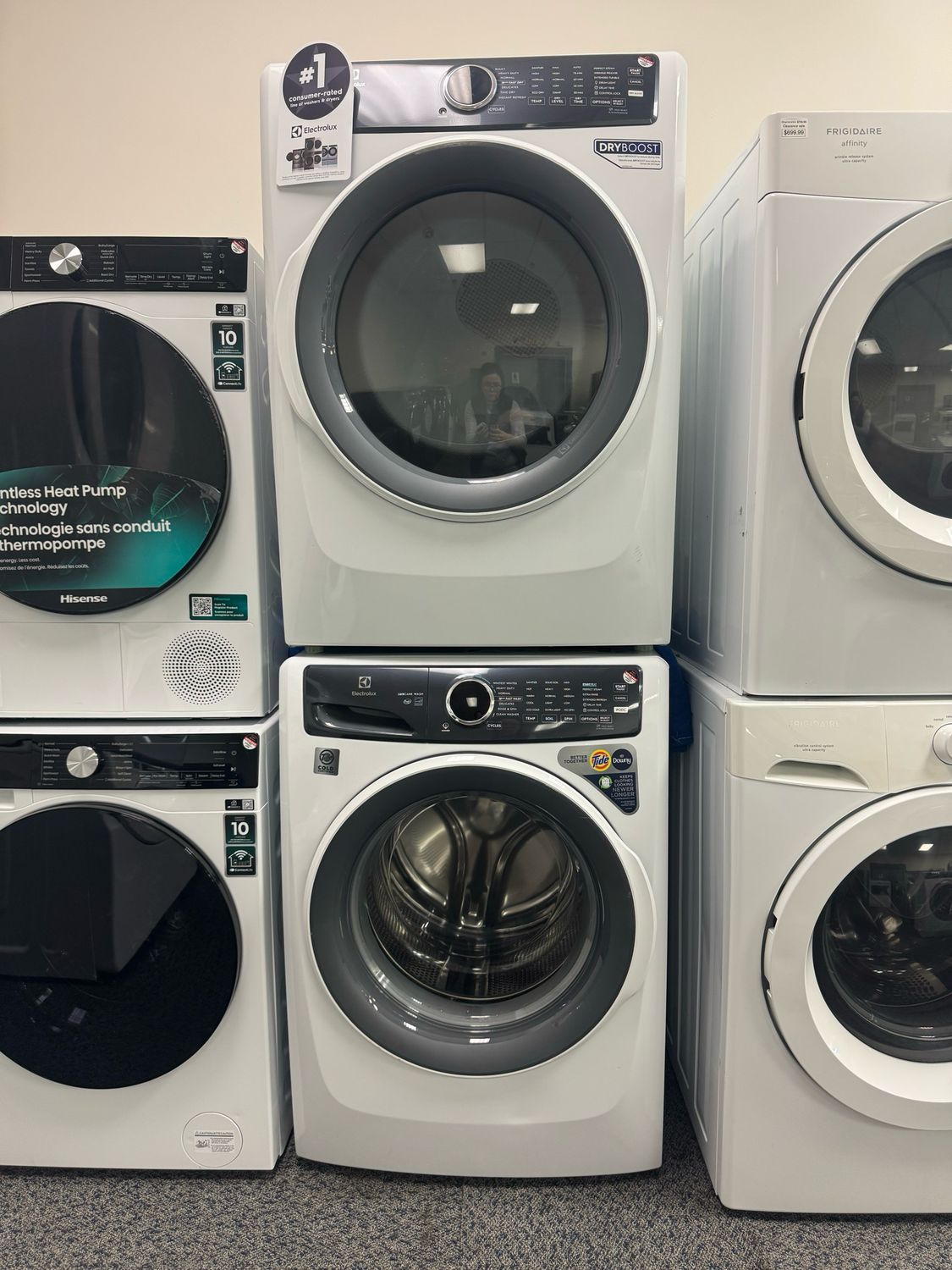 Open Box - Scratch & Dent Electrolux Washer & Dryer Set ELFW7437AW/ELFE743CAW