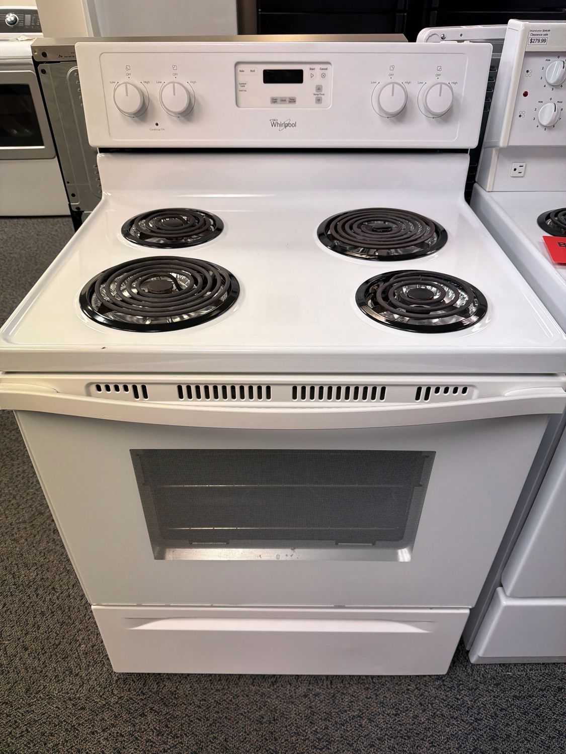 Refurbished Whirlpool Coil Burner Stove YWEC150M0AW0