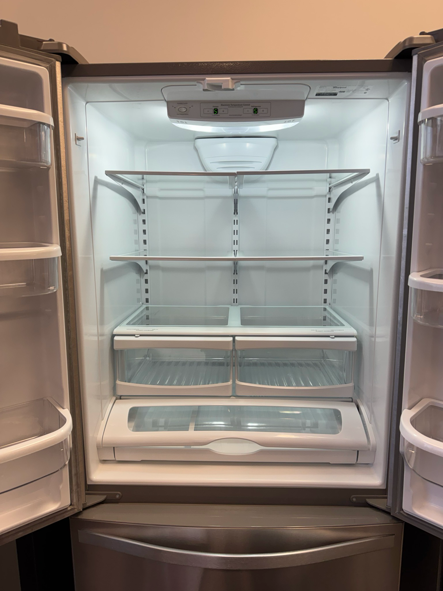 Whirlpool French Door Fridge 33 