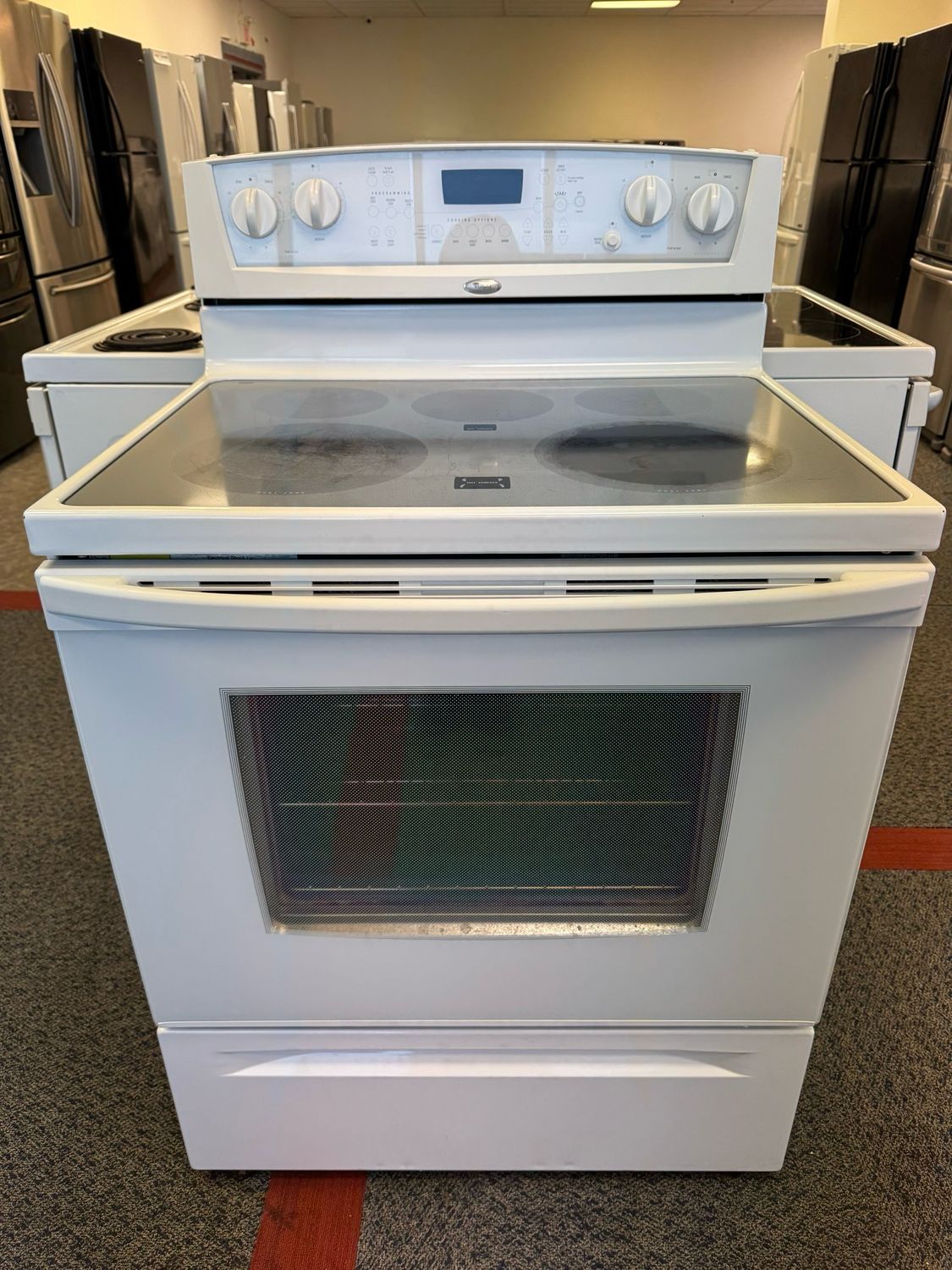 Whirlpool Glass Top Stove GERC4110PQ Whirlpool Glass Top Stove GERC4110PQ