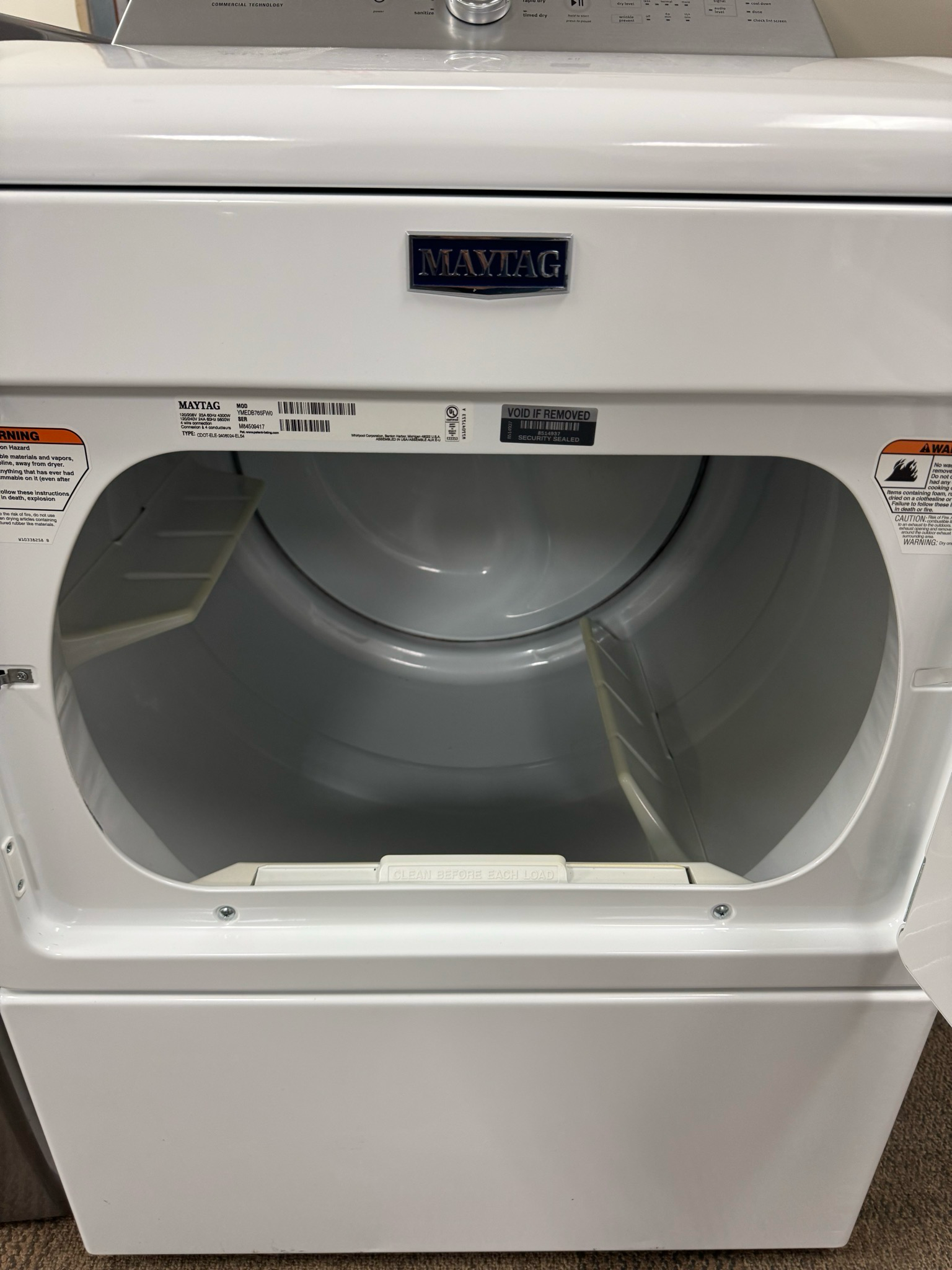 Refurbished Maytag Dryer YMEDB765FW