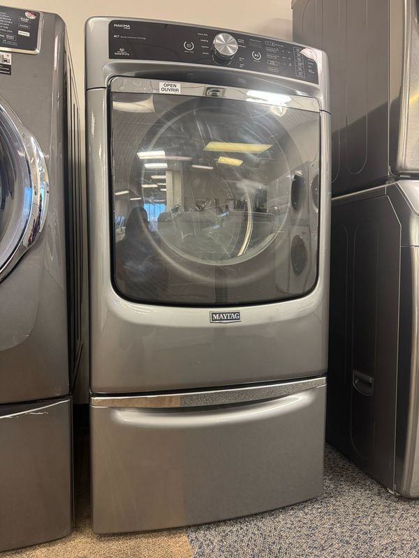 Refurbished Maytag Dryer with Pedestal YMED8100DV
