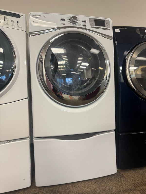 Refurbished Whirlpool Dryer with Pedestal YWED97HEXW