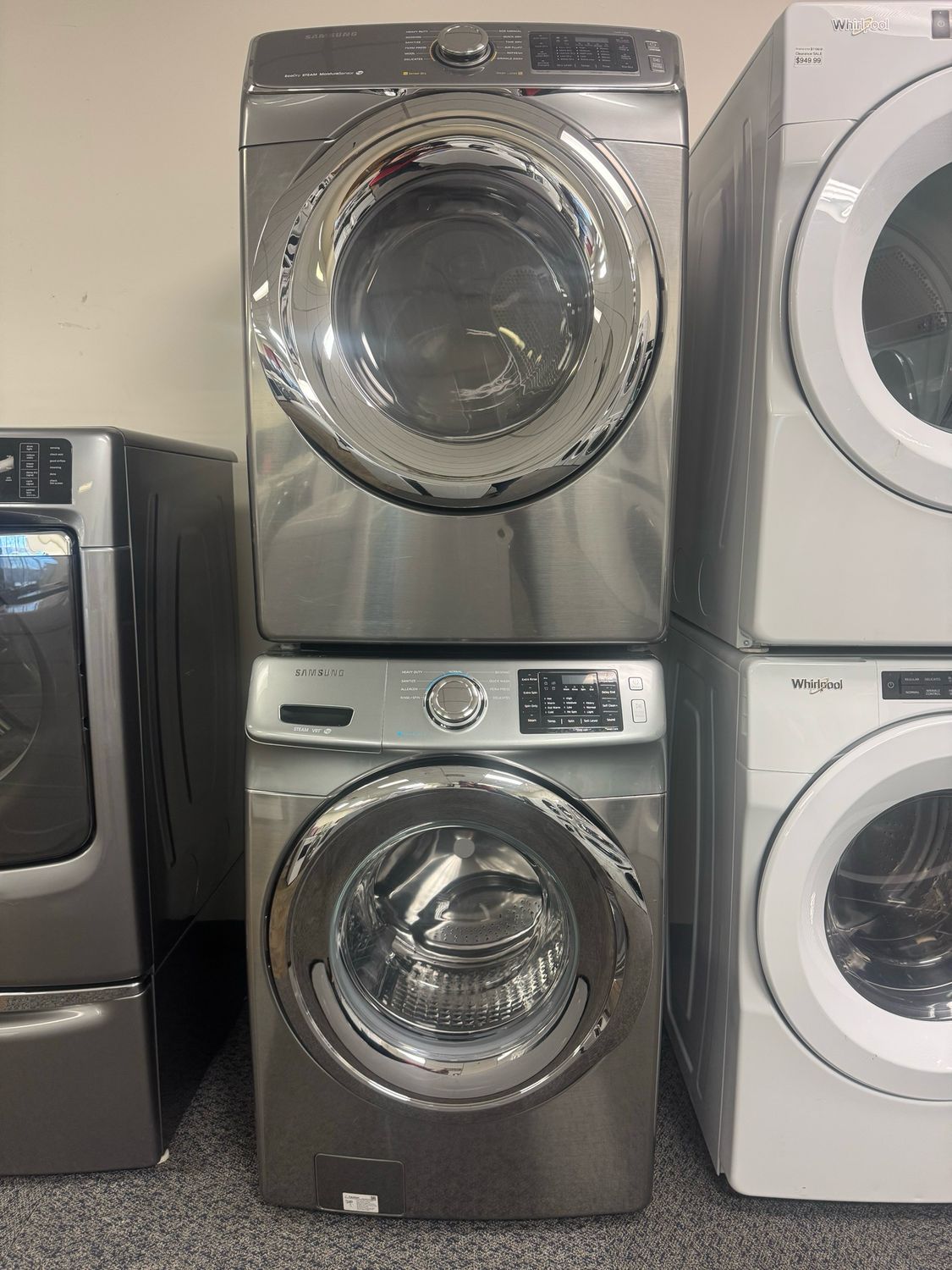 Refurbished Samsung Washer & Dryer Set DV42H5600EP/AC/WF42H5200AP