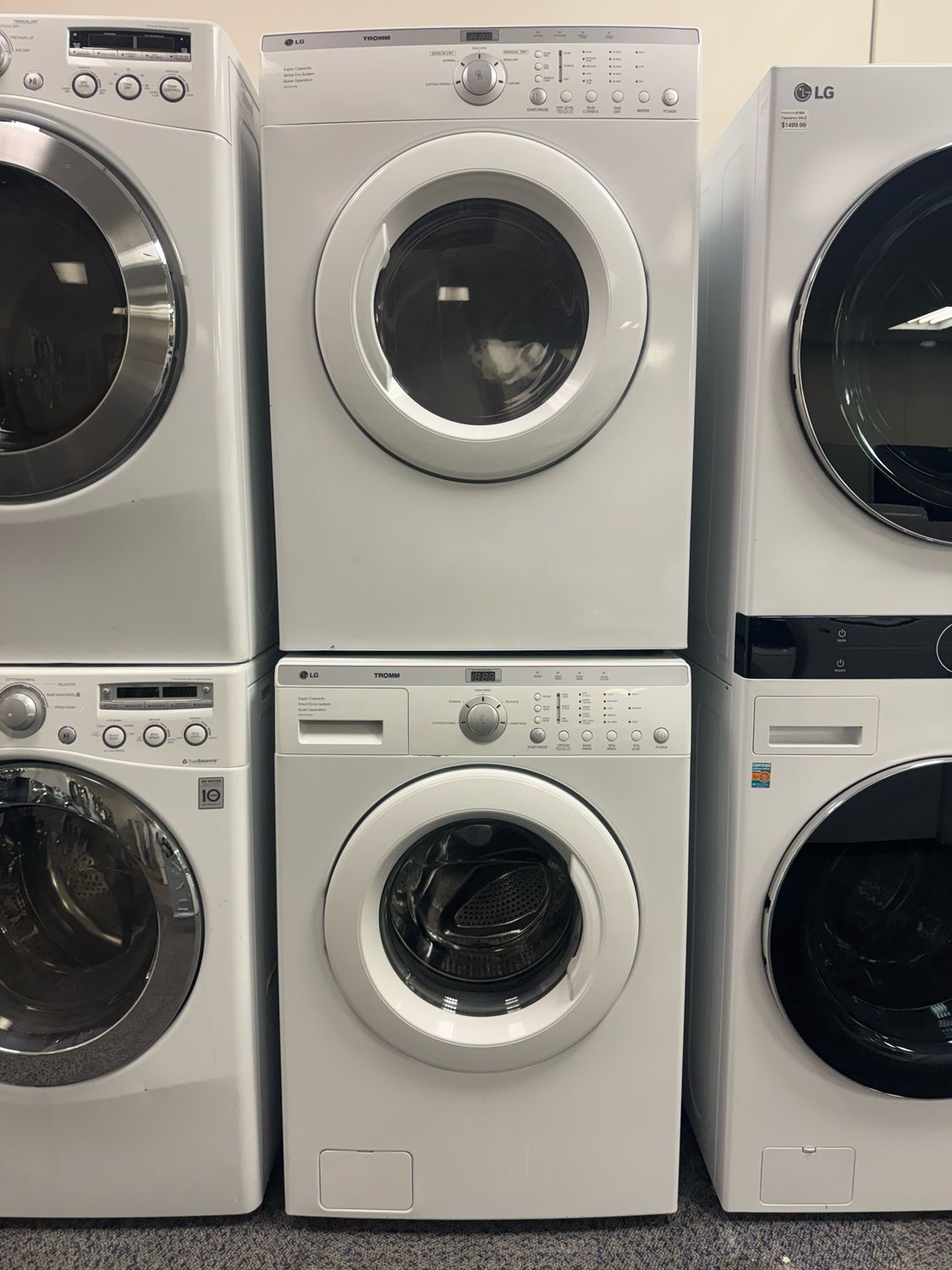 Refurbished LG Washer & Dryer Set WM1814CW/DLE2514W