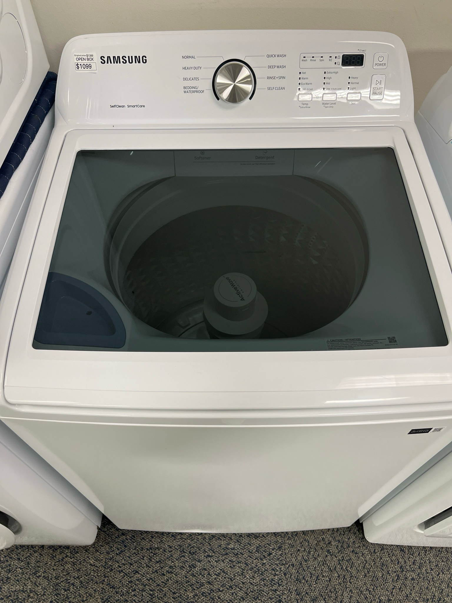 Open Box Samsung Top Load Washer WA44A3205AW