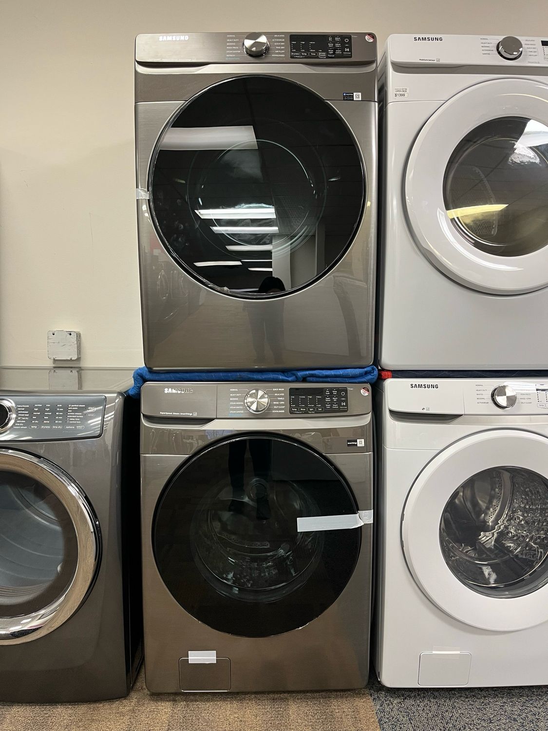 Open Box Samsung Washer & Dryer Set WF45B6300AP/DVE45B6305P