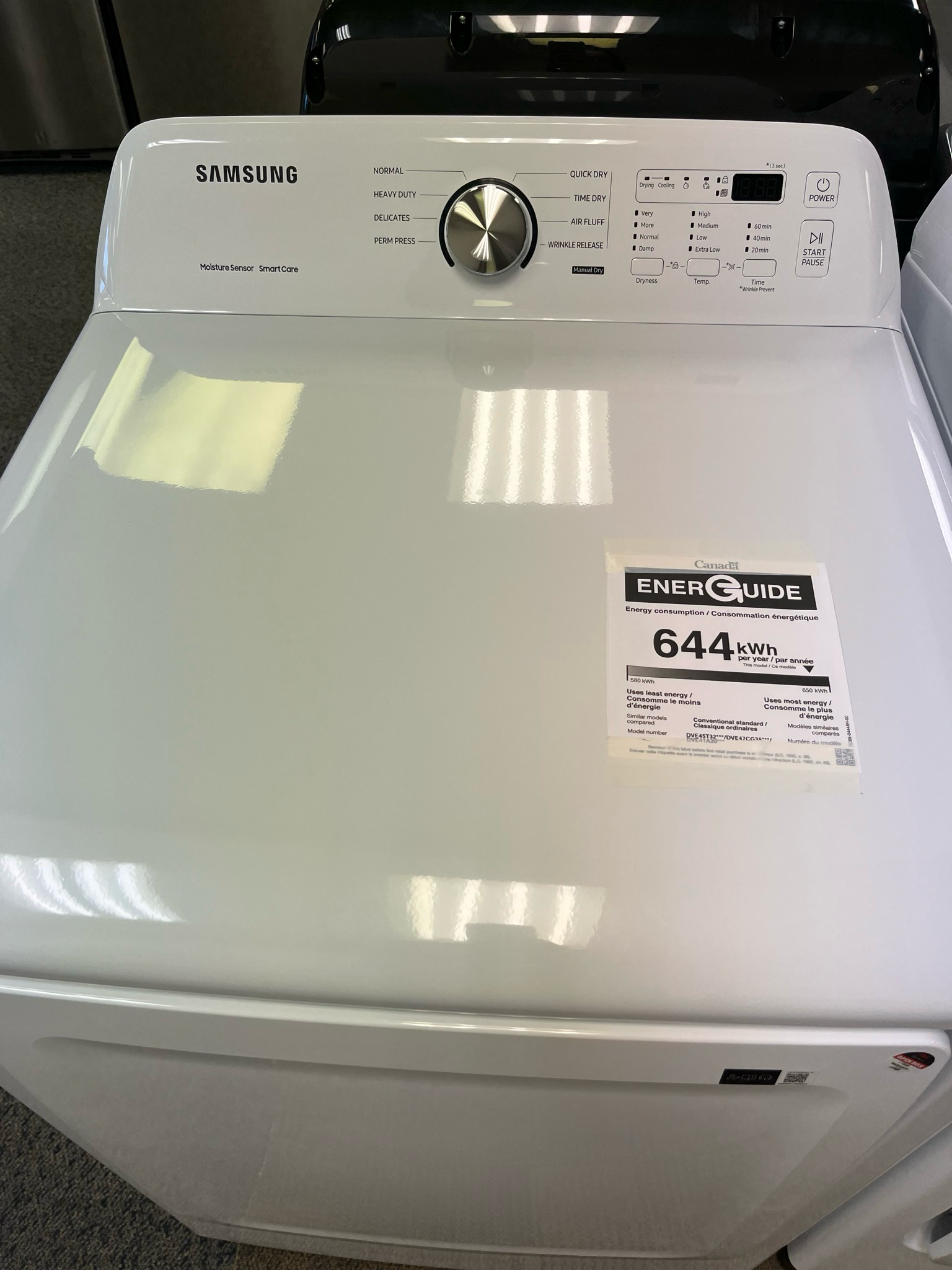 Open Box Samsung Dryer DVE45T3200W