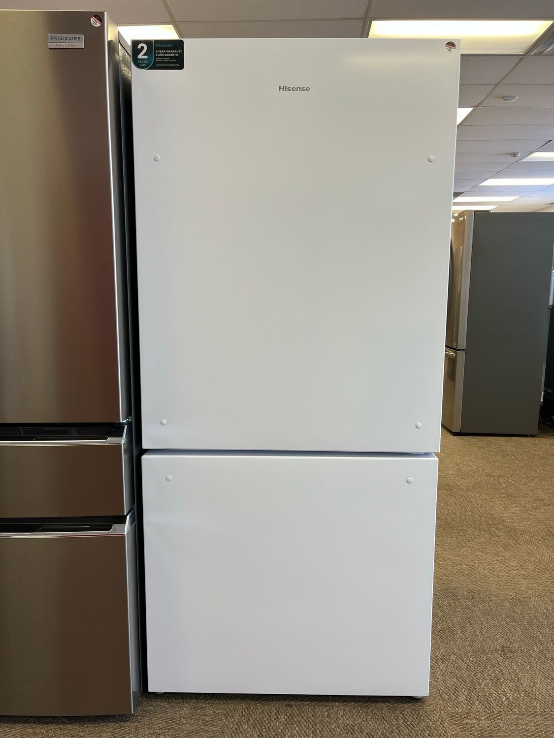 Open Box Hisense 31” Bottom Mount Fridge RB17A2CWE