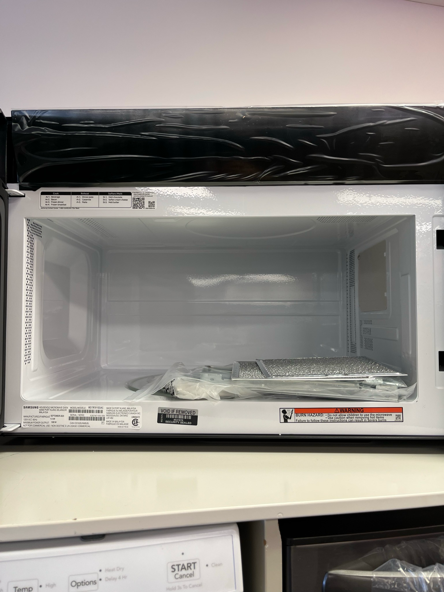 Open Box Samsung Over-the-Microwave ME17R7011ES/AC