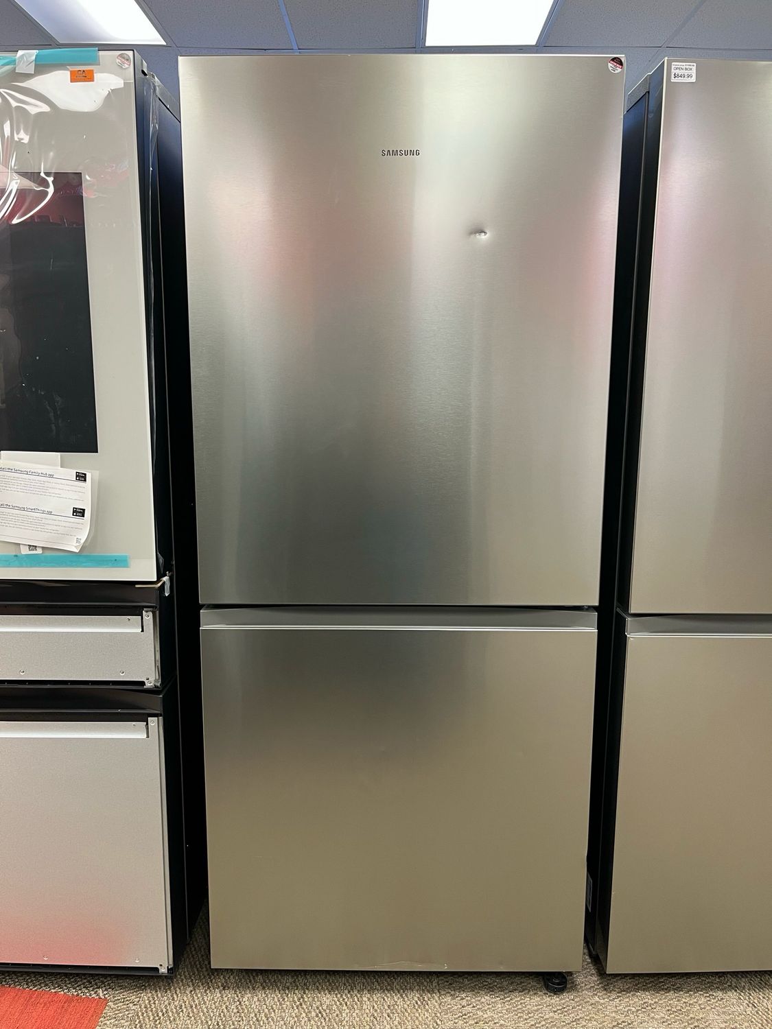 Open Box Samsung 30” Bottom Mount Fridge RB16DG6000SL