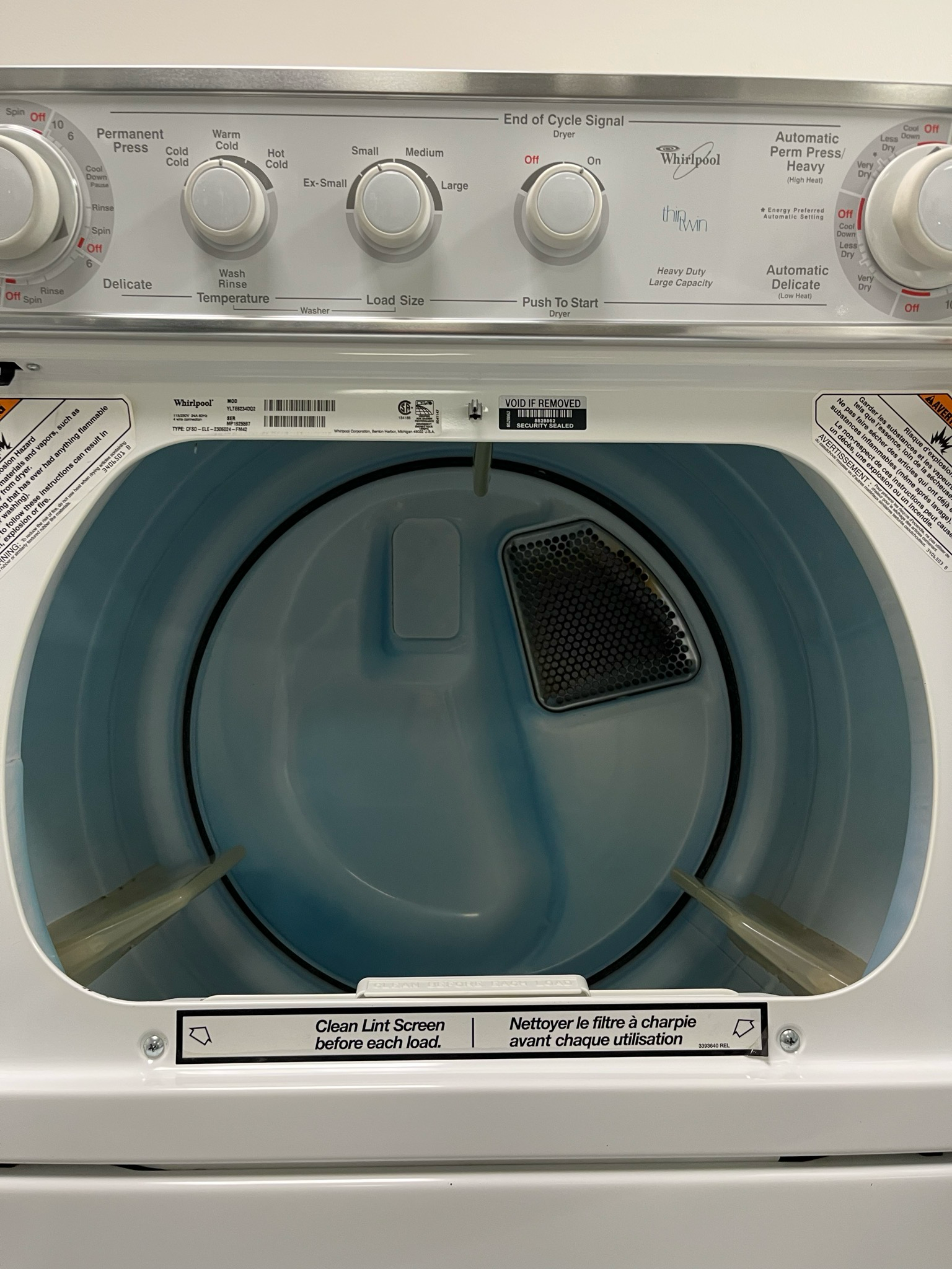 Refurbished Whirlpool Laundry Center YLTE6234DQ2