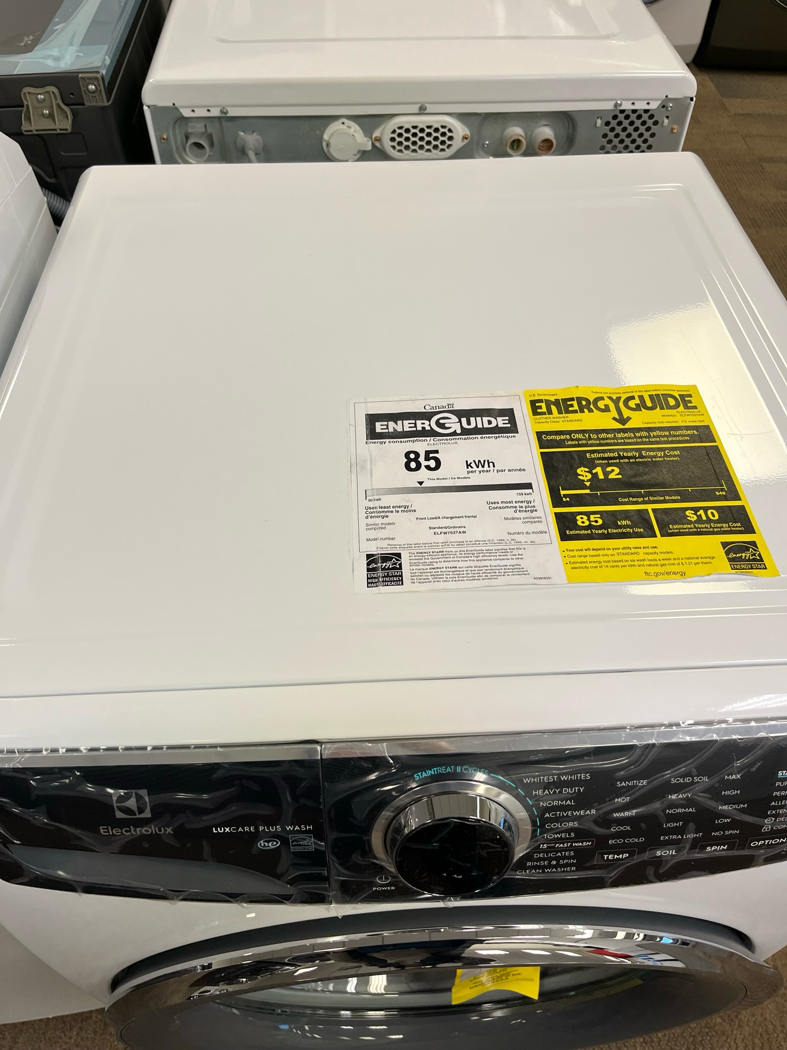 Open Box Electrolux Front Load Washer ELFW7537AW