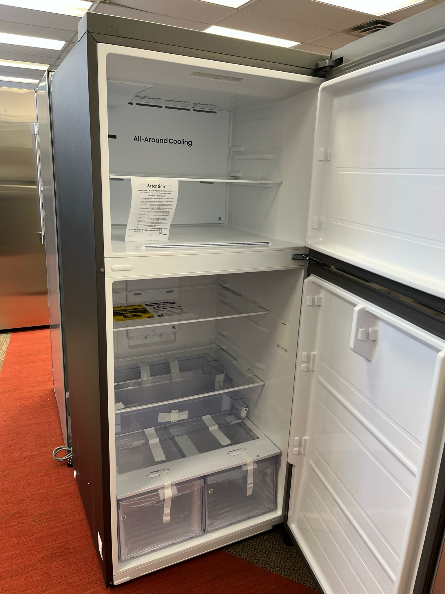 Open Box Samsung 30” Top Mount Fridge RT18DG6500SR