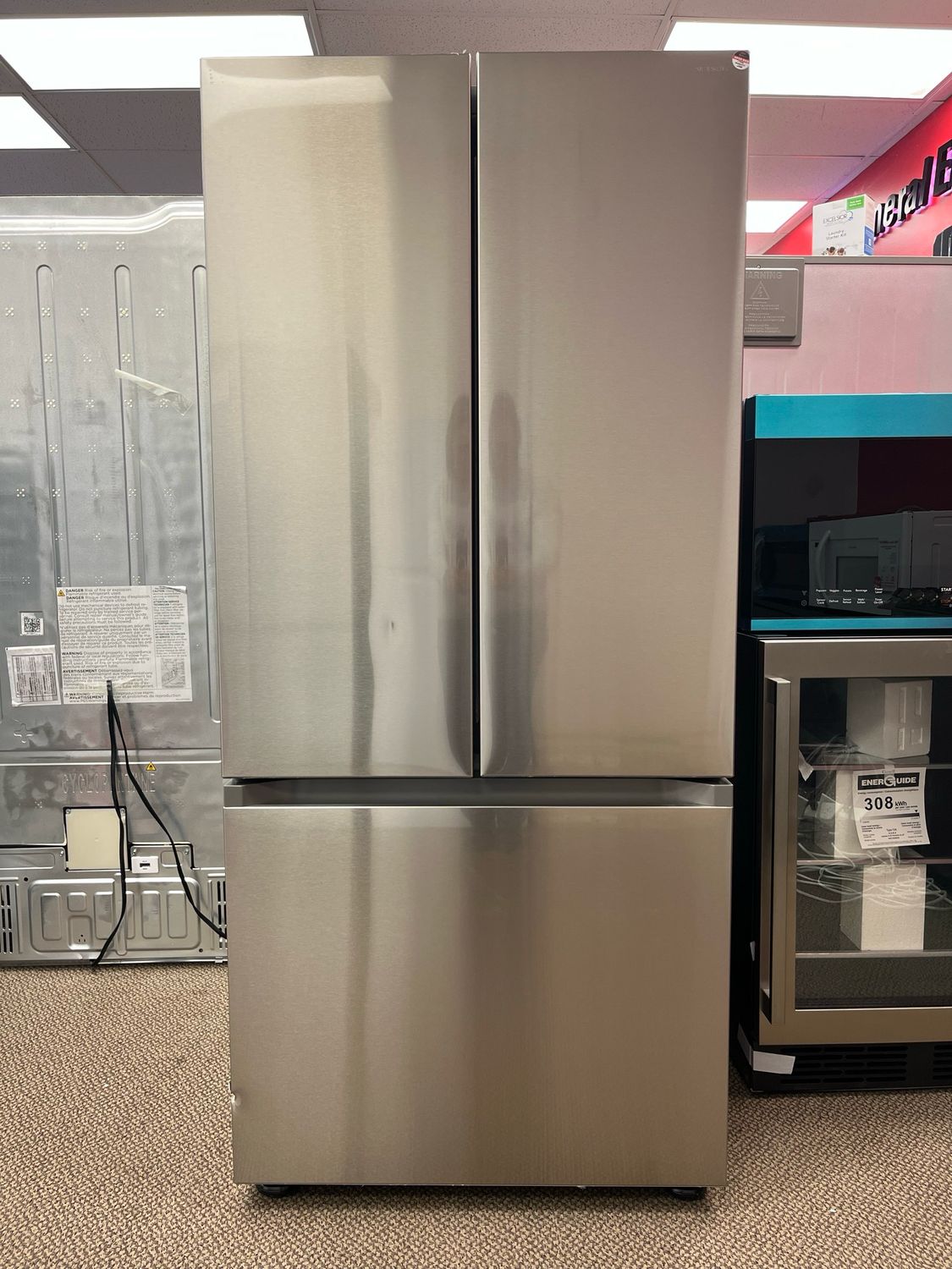 Open Box Samsung 30” French Door Fridge RF22A4111SR