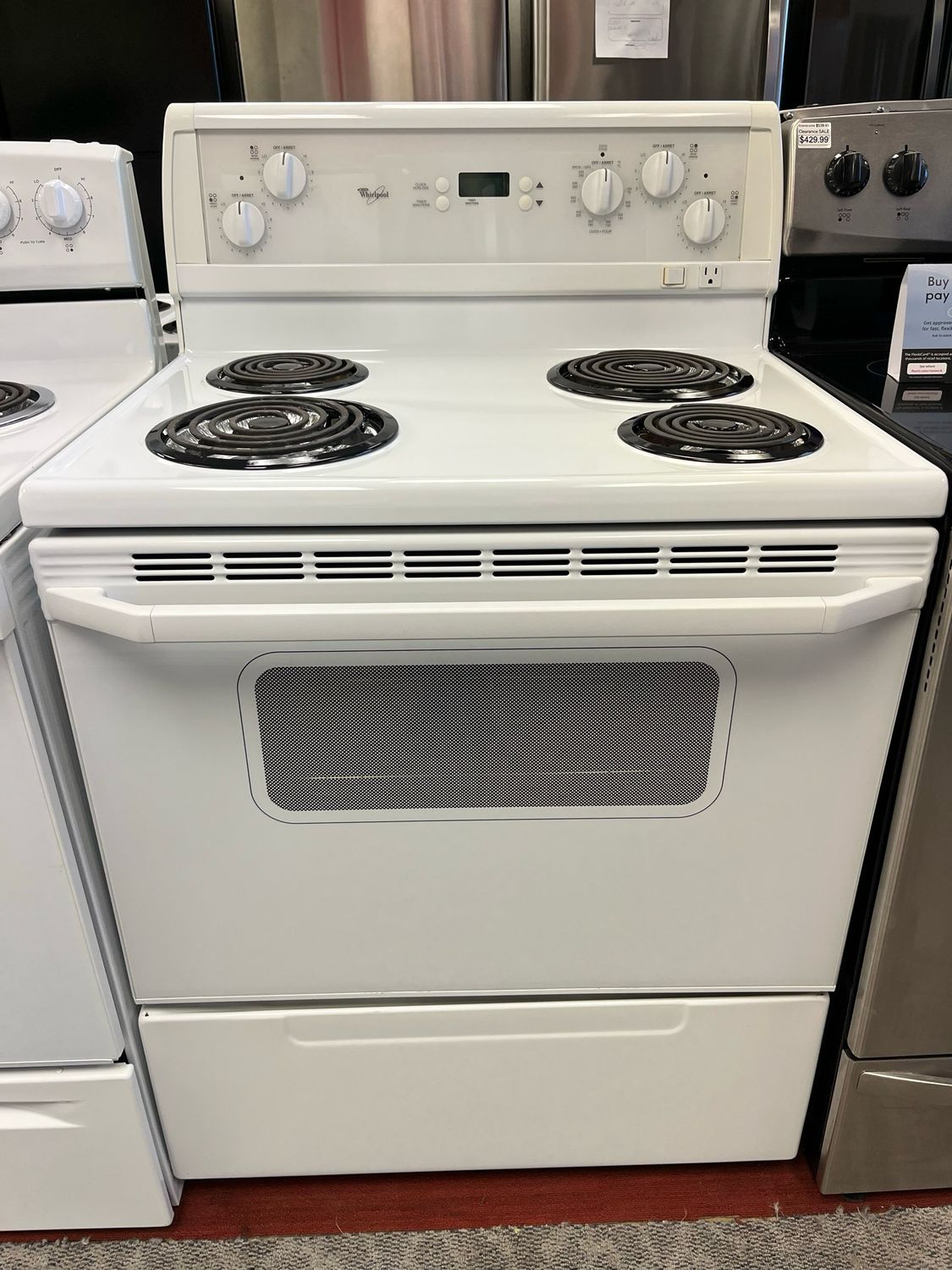 Refurbished Whirlpool Coil Top Stove WGE32300