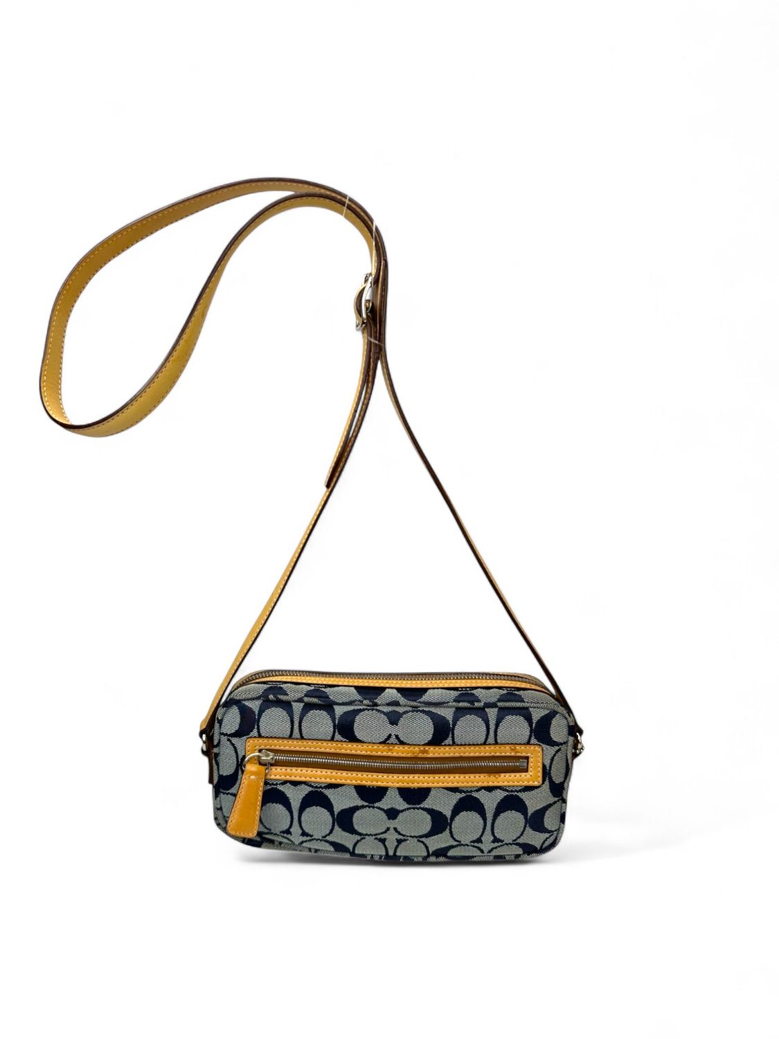 Coach Vintage Y2K Signature Jacquard Denim Shoulder Bag