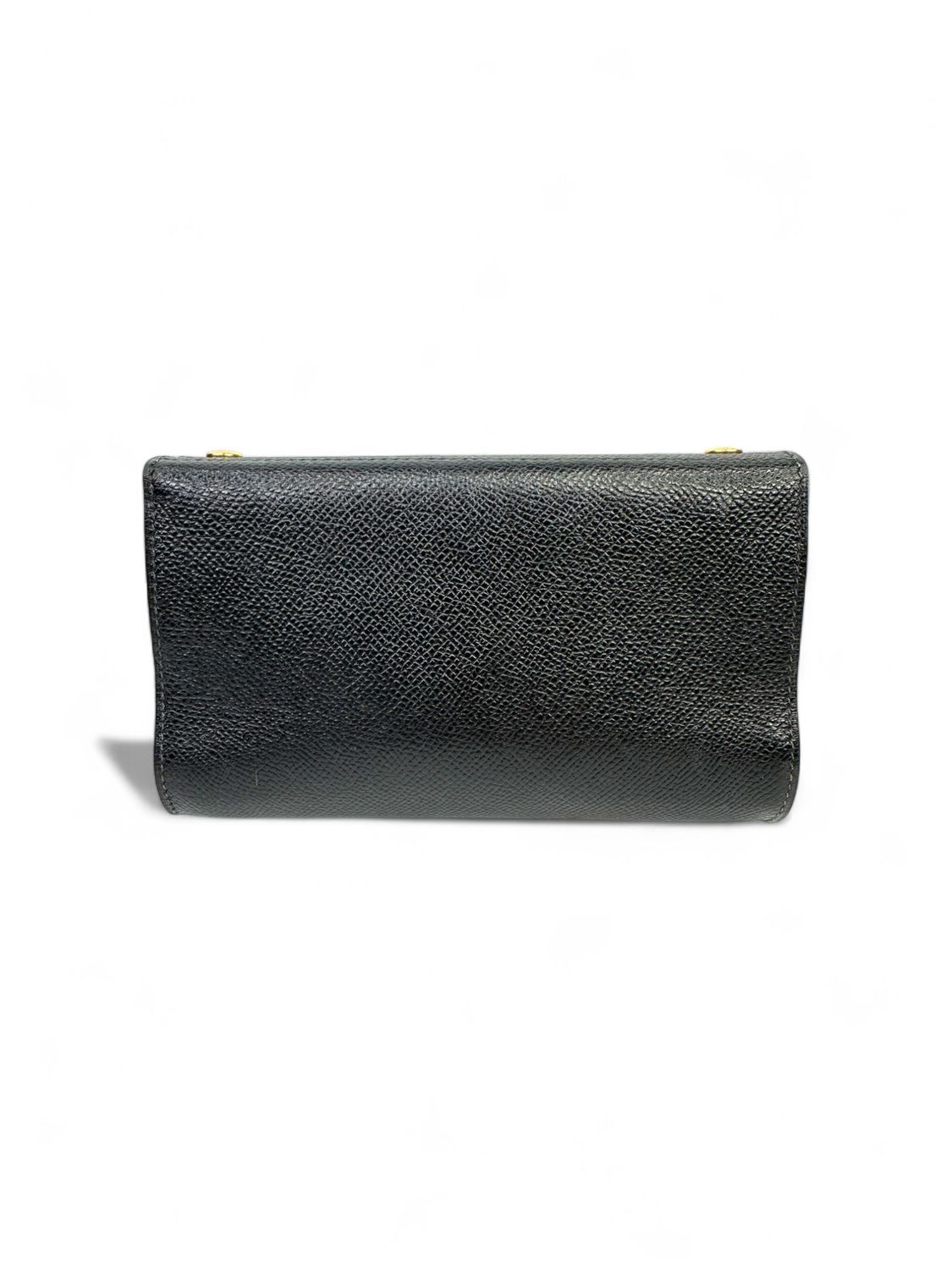 Hermes Vintage Black Calfskin Leather Mini Pouch