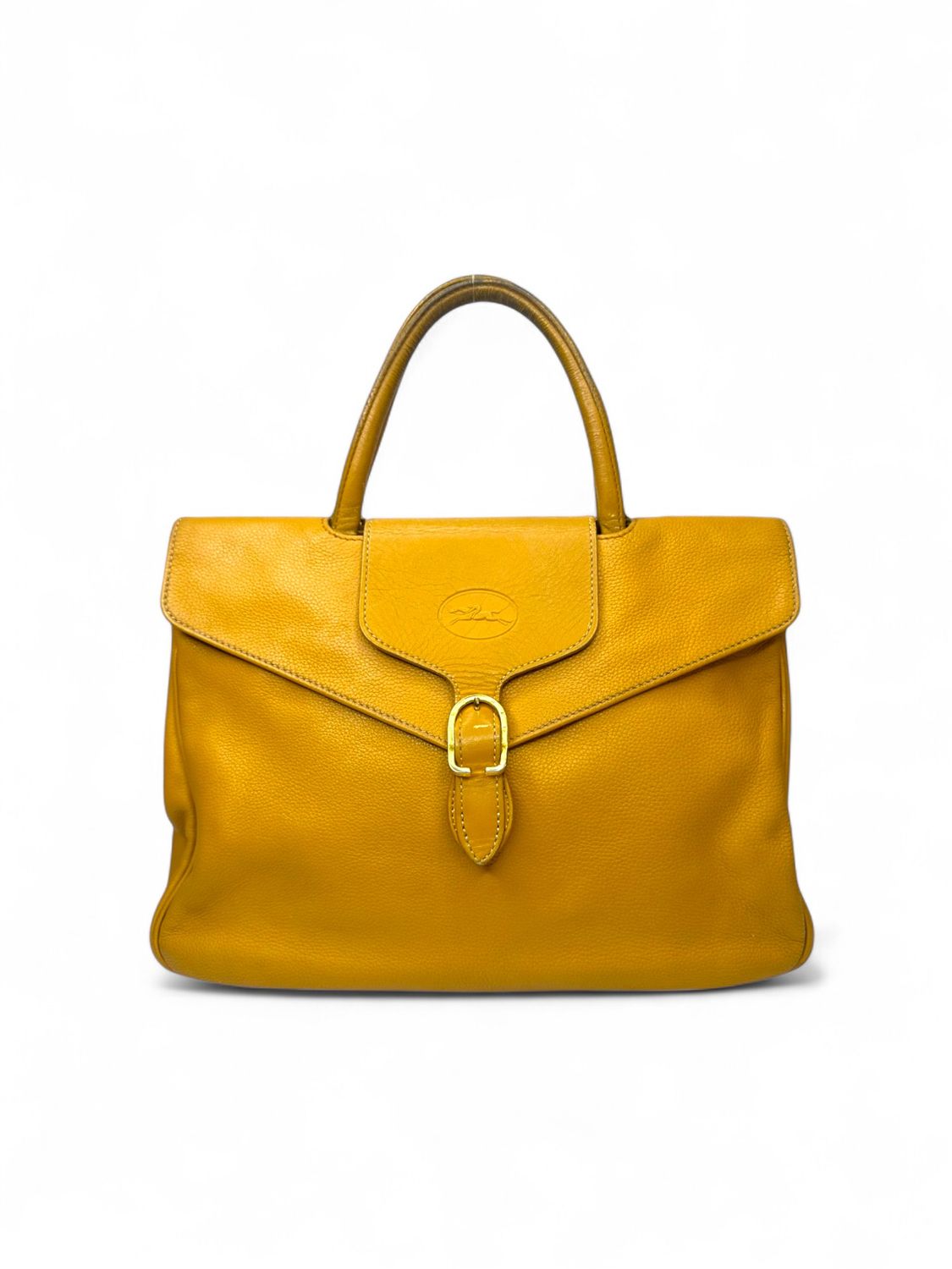 Longchamp Vintage Leather Satchel Bag