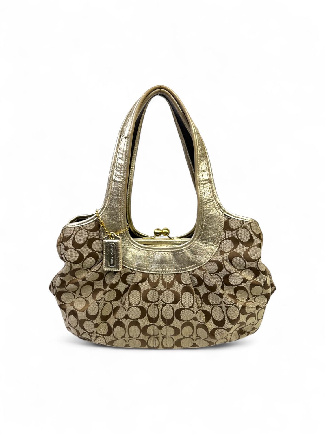 Coach Vintage Y2K Ergo Signature Pleated Satchel