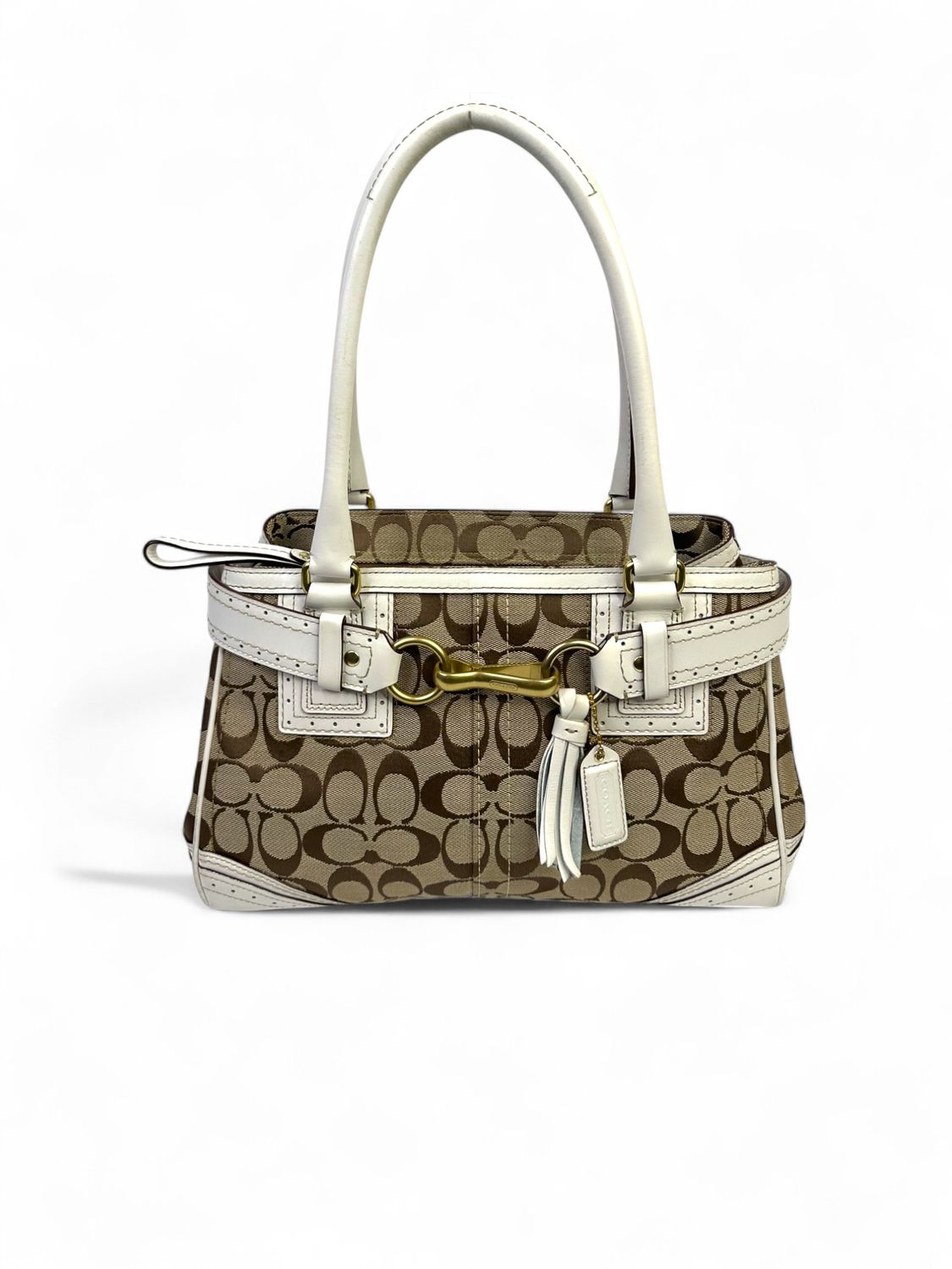 Coach Vintage Y2K Hampton Signature Satchel