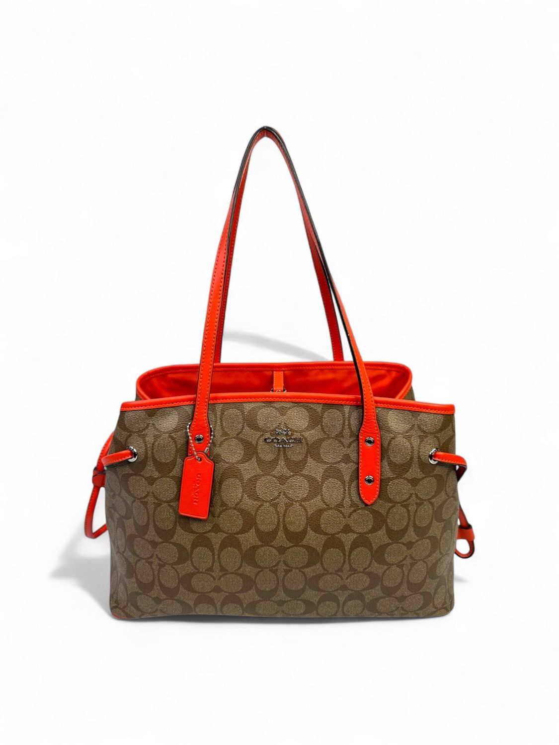 Coach Signature Coated Canvas Drawstring Carryall Bag