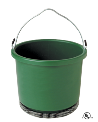 2 Gallon Plastic Heated Bucket