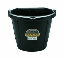 Miller Rubber Pail 20qt Flat Back