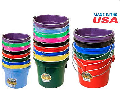 Plastic Buckets, Pans, and Pails