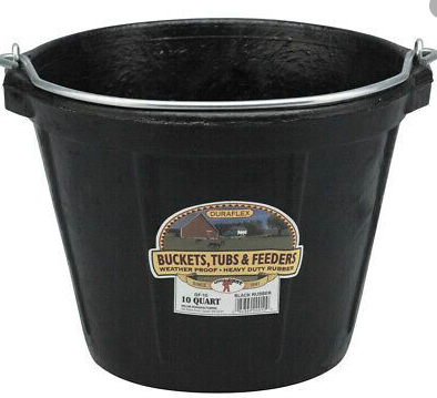 Rubber Buckets, Pans, and Pails