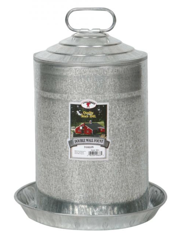 Little Giant Double Wall Fount 3 Gallon 