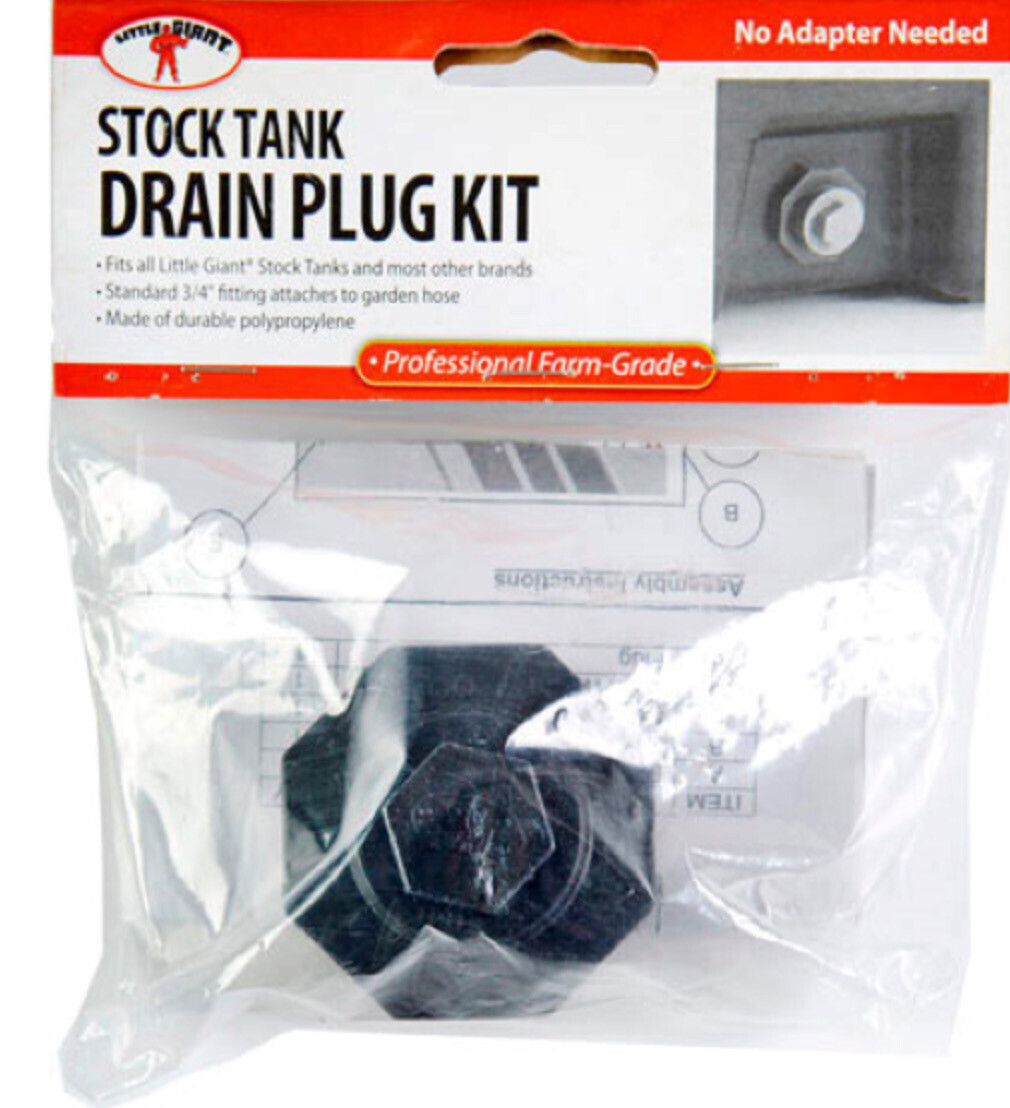 Stock Tank Drain Plug Kit
