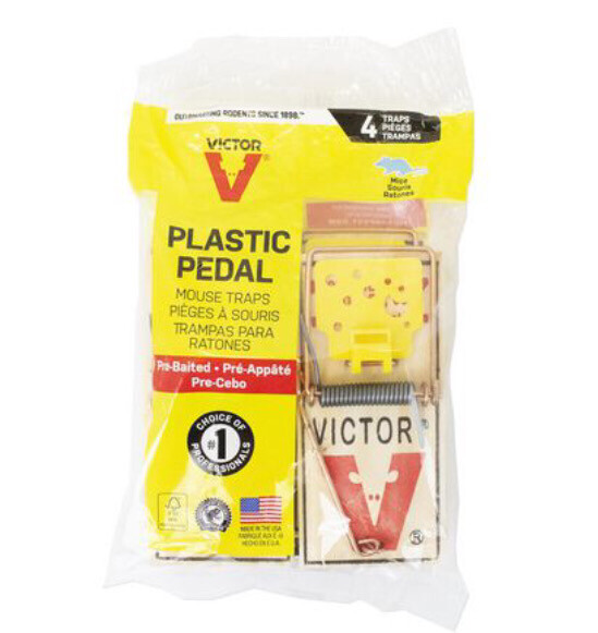 Mouse Trap Victor Plastic Pedal 4 Pack