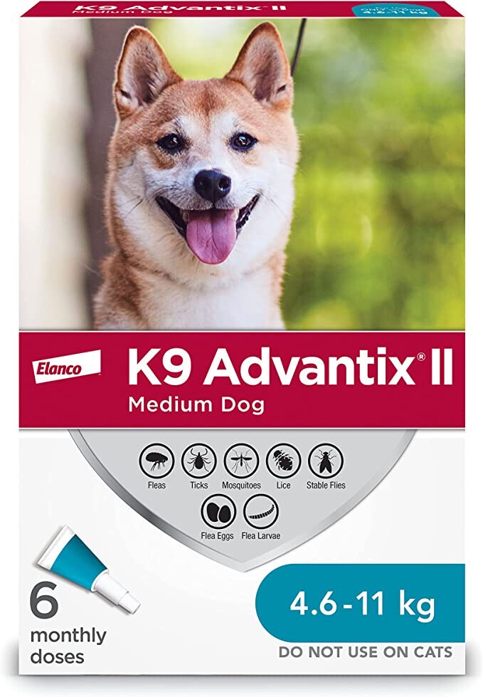 K9 Advantix - Medium Dog (4.6kg-11kg) - 2 Dose