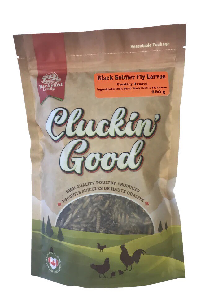 Cluckin‘ Good Black Soldier Fly Larvae 750g
