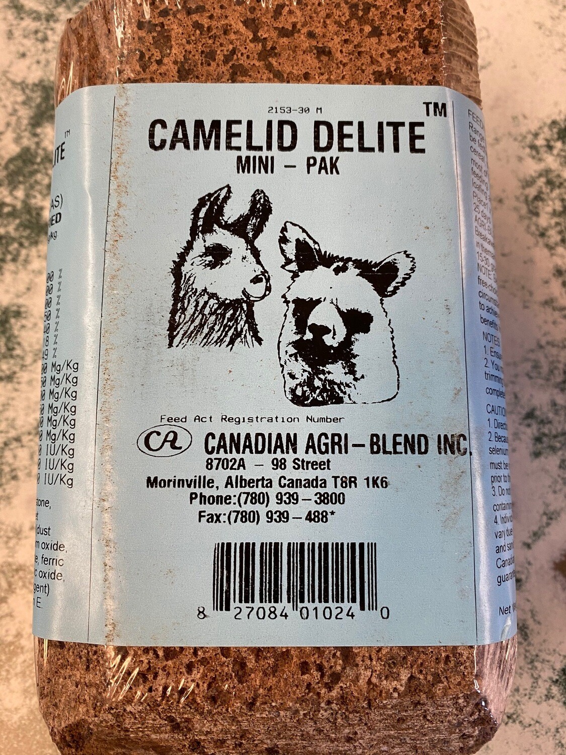 10:7 Camelid Delite Mini-Pak  Llama &amp; Alpaca