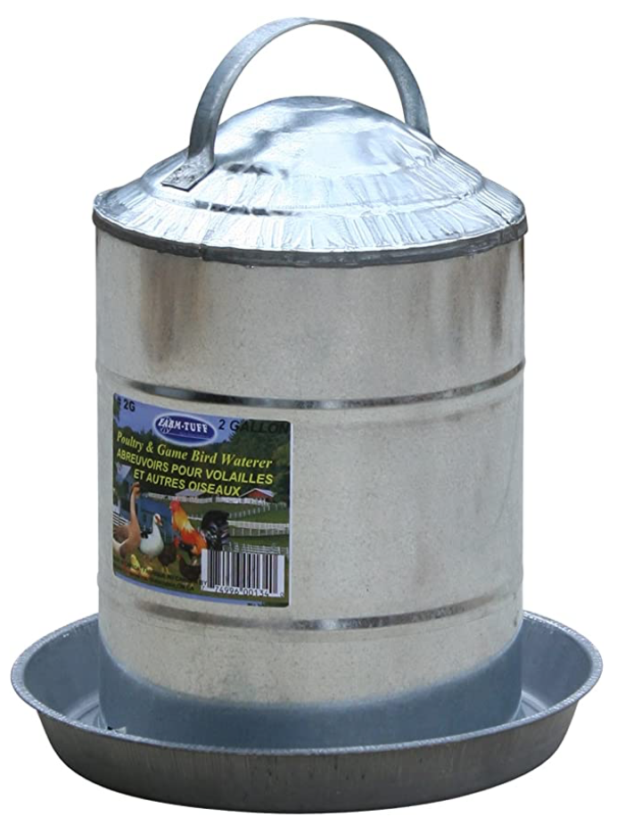 Farm-Tuff Poultry &amp; Game Bird Waterer 2 Gallon