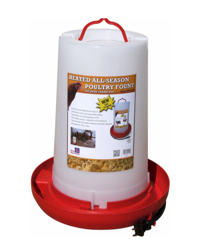 Heated All Season Poultry Fount