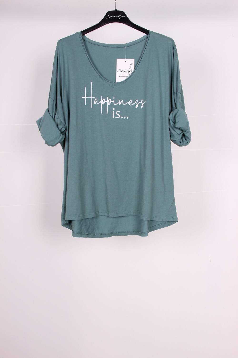 Camiseta &quot;Happiness is ...&quot;