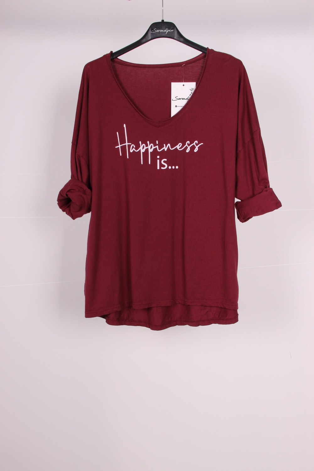 Camiseta &quot;Happiness is ...&quot;