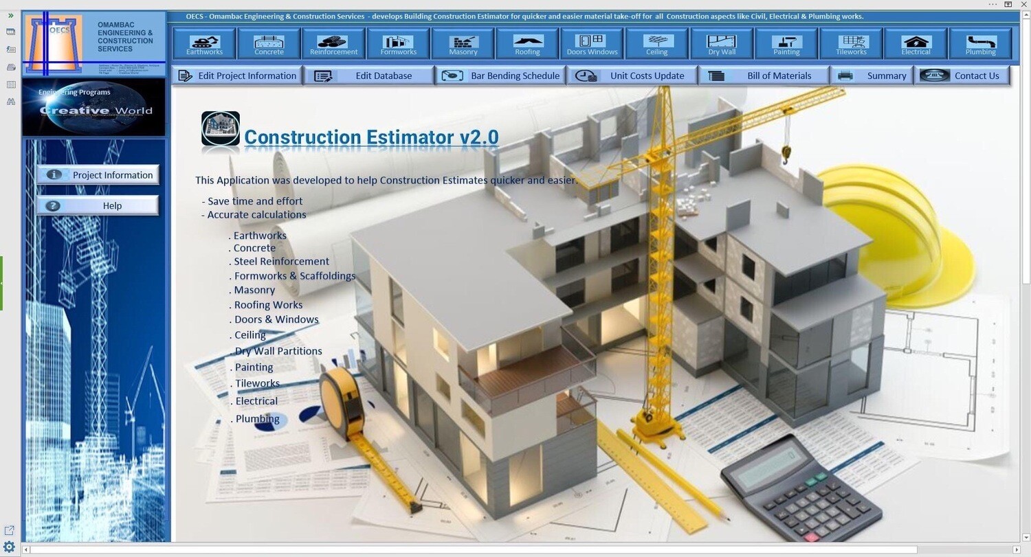 Building Construction Estimator