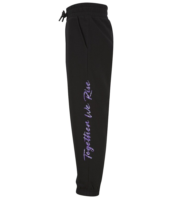 Youth Glitter &quot;Together We Rise&#39; Sustainable Cuffed Joggers