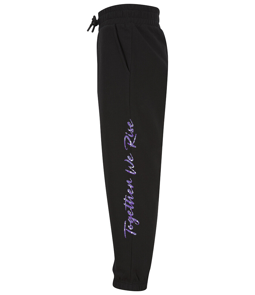 Youth Glitter "Together We Rise' Sustainable Cuffed Joggers