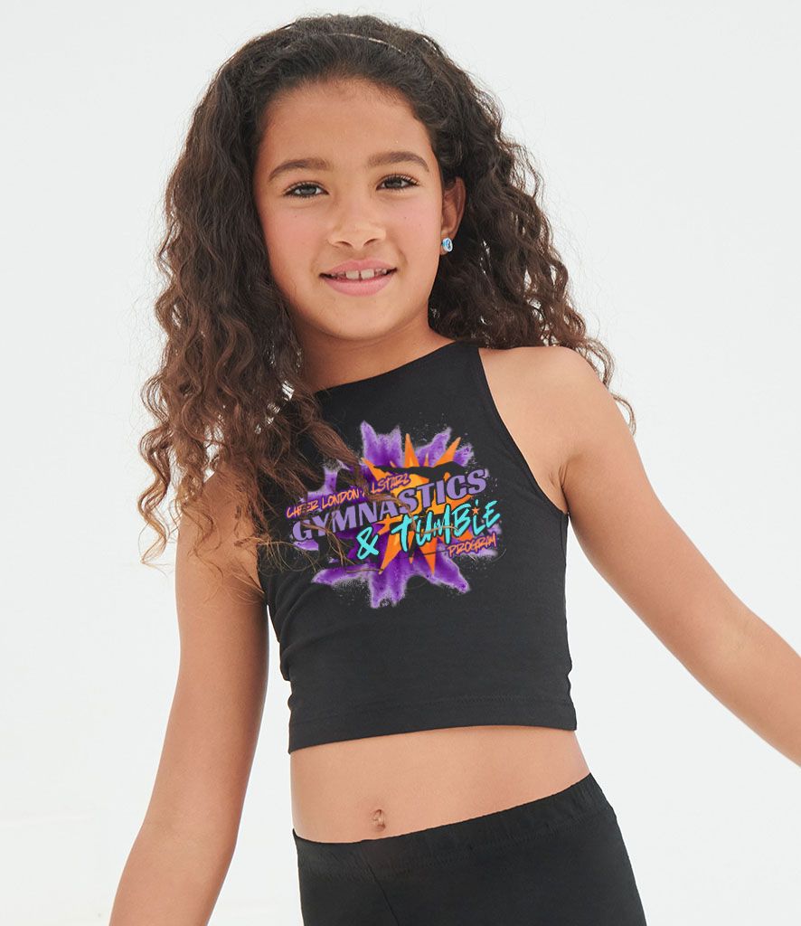 CLA Personalised Gymnastics &amp; Tumble Program Cropped Top (Youth)